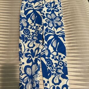 Zara Vibrant Blue and White Floral Skirt